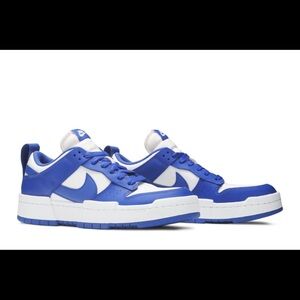 Blue and White Sneakers